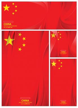 Soyut Çin bayrağı arka plan