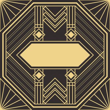 Şablon soyut sanat deco