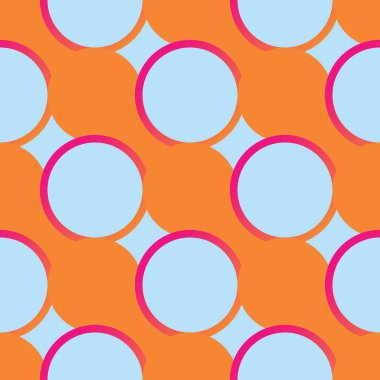 Retro seamless modeli ile circles10