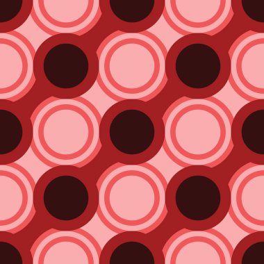 Retro seamless modeli ile circles10