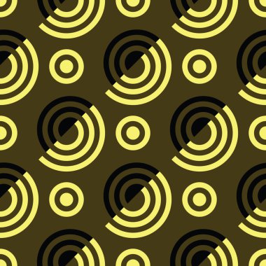 Retro seamless modeli ile circles10