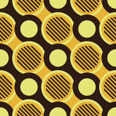 Retro seamless modeli ile circles10