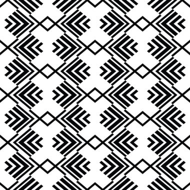 Art deco tek renkli kesintisiz Arapça siyah