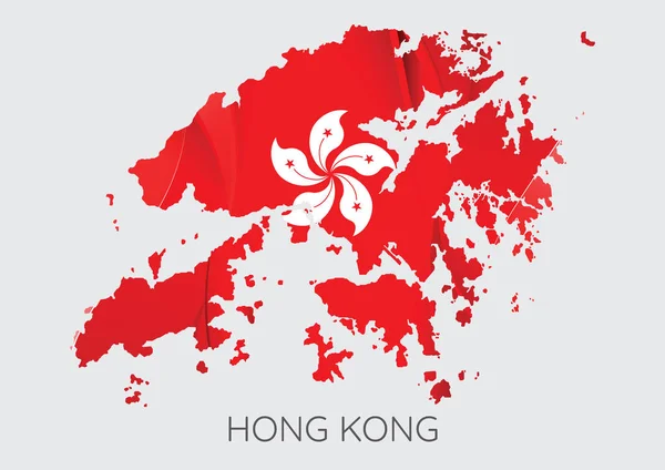 Map of Hong Kong — Stock Vector