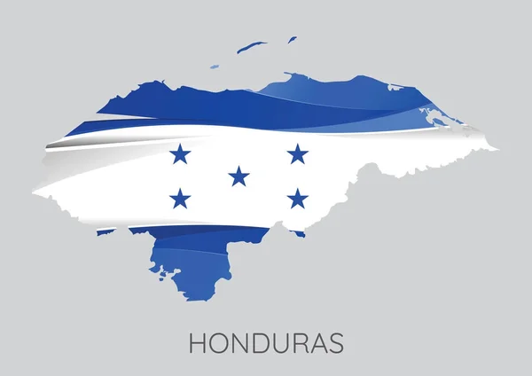 O mapa de Honduras — Vetor de Stock