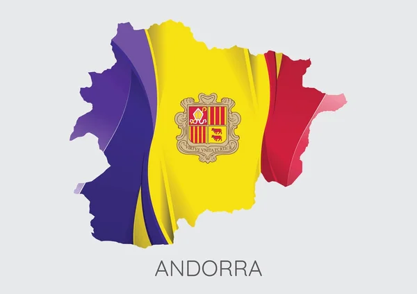 Andorra Haritası — Stok Vektör