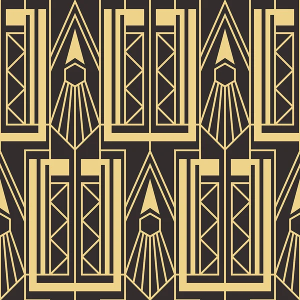 Abstract art deco seamless pattern — Stock Vector