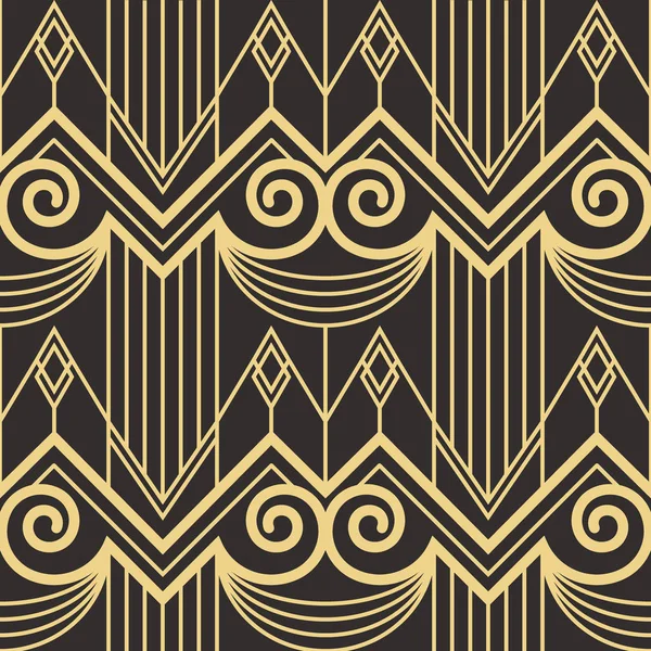 抽象的なアールデコのシームレス パターン — ストックベクタ