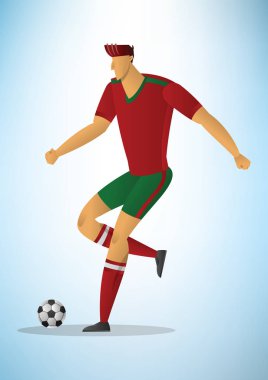 Futbol oyuncusu 07 çizimi