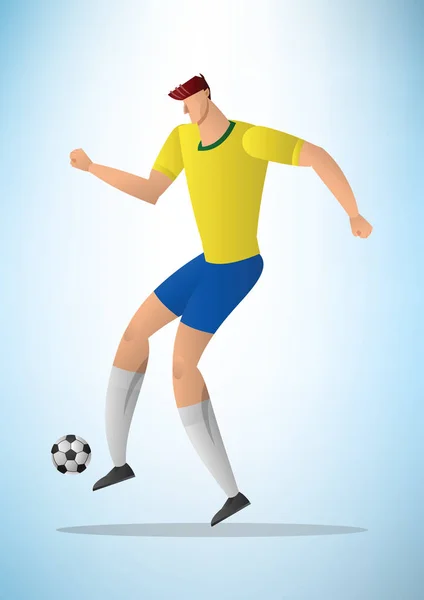 Illustrazione del giocatore di calcio 21 — Vettoriale Stock