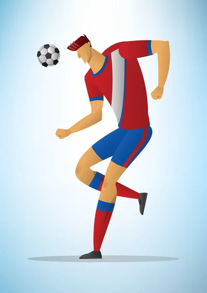 Illustrazione del giocatore di calcio 23 — Vettoriale Stock