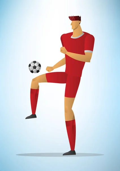 Ilustração do jogador de futebol 24 — Vetor de Stock