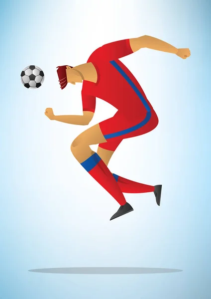 Illustrazione del giocatore di calcio 28 — Vettoriale Stock