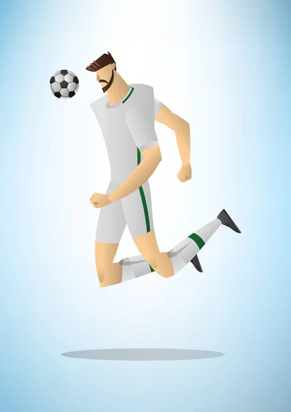 Ilustração do jogador de futebol 02 — Vetor de Stock