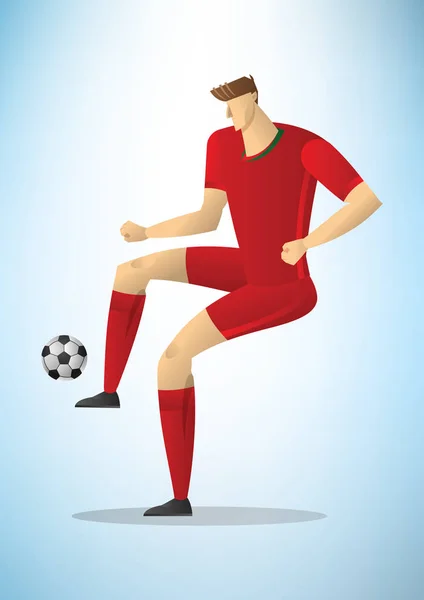 Illustration of football player 05 — Stock Vector