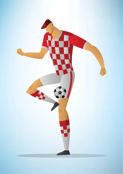 Illustratie van football-speler 11 — Stockvector