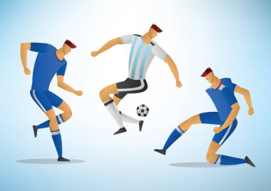 Futbol oyuncuları 02 çizimi