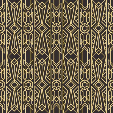 Soyut sanat deco sorunsuz modern çini deseni