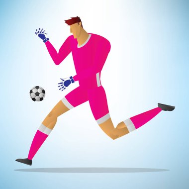 Futbolcu kaleci çizimi