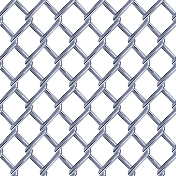 Rete metallica in acciaio recinzione struttura senza cuciture — Vettoriale Stock