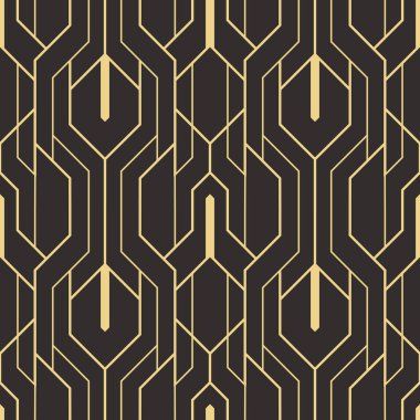 Soyut sanat deco sorunsuz modern çini deseni