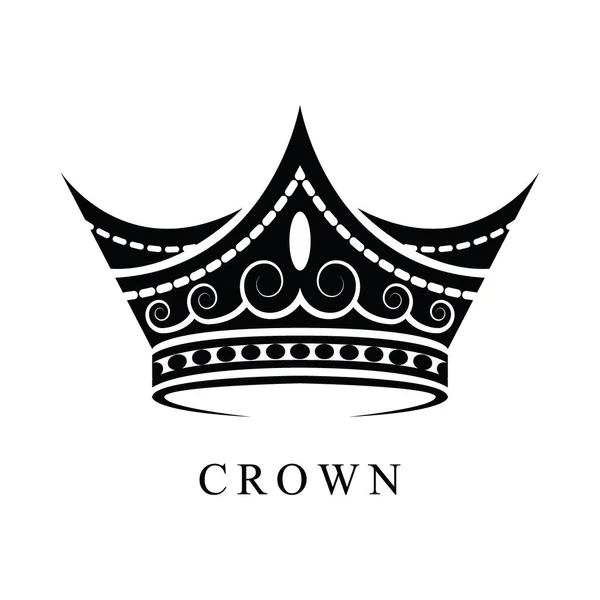 Logo couronne noire 01 — Image vectorielle