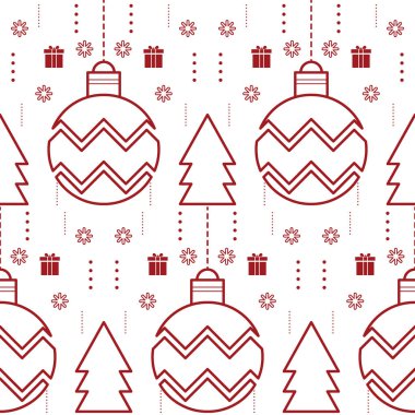 Soyut Noel, kusursuz yeni yıl şablonu