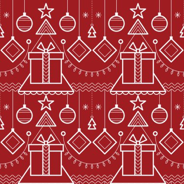 Soyut Noel, kusursuz yeni yıl şablonu