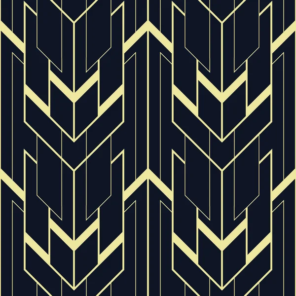 Abstracto art deco sin costuras patrón de baldosas modernas — Vector de stock