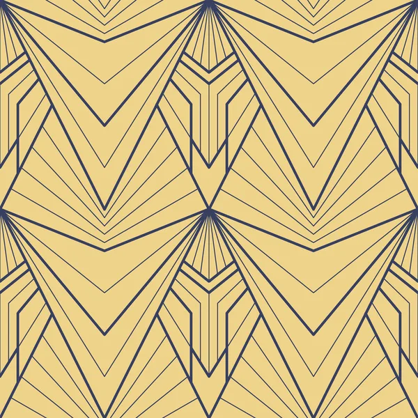 Vector art deco moderno geométrico azulejos patrón de oro — Archivo Imágenes Vectoriales