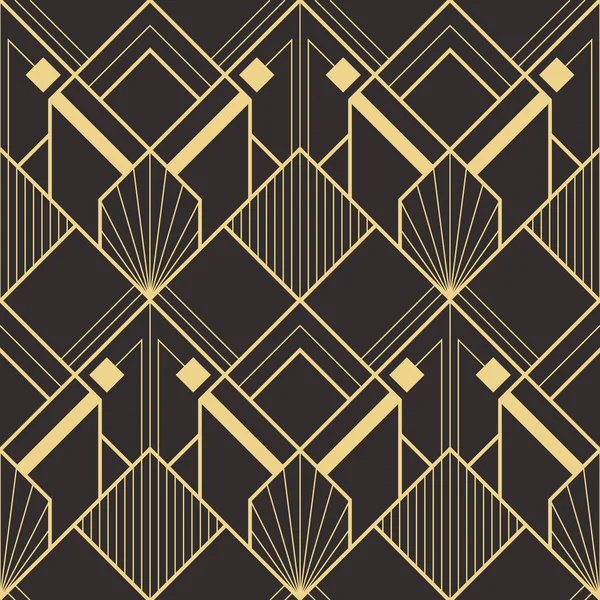 Abstrakte Art Deco geometrische Muster Vektor — Stockvektor