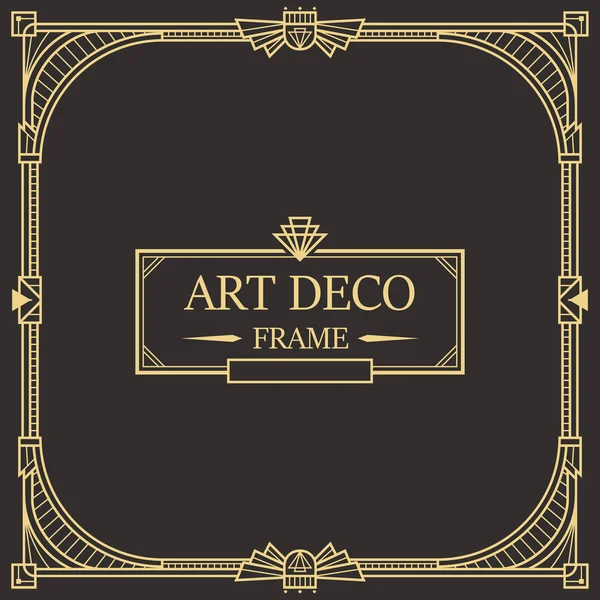 Art Deco Határ és keret 31 — Stock Vector