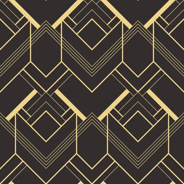 Abstract art deco naadloze patroon vector — Stockvector