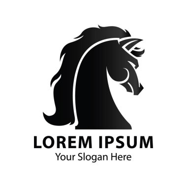 At Logosu Şablon tasarım vektörü.