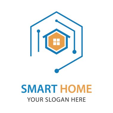 Akıllı Ev Logosu Tasarım Şablonu