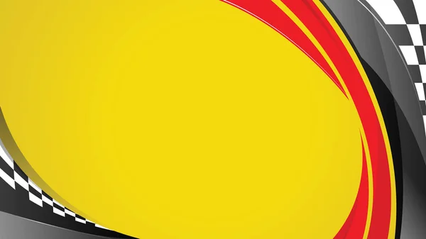 Racing hastighet gul bakgrund. — Stock vektor