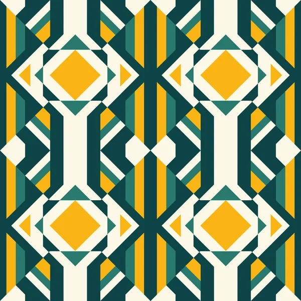 Patrón étnico abstracto sin costura geométrica — Archivo Imágenes Vectoriales