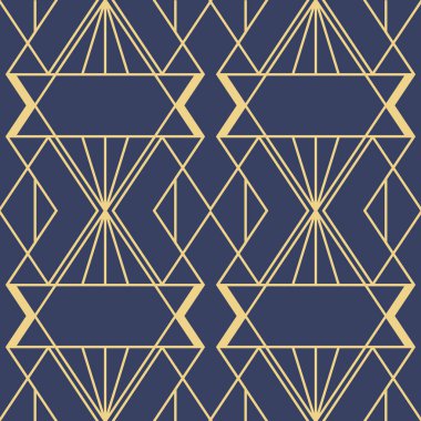 Vektör modern geometrik fayans deseni. Soyut sanat deco kusursuz lüks arka plan.