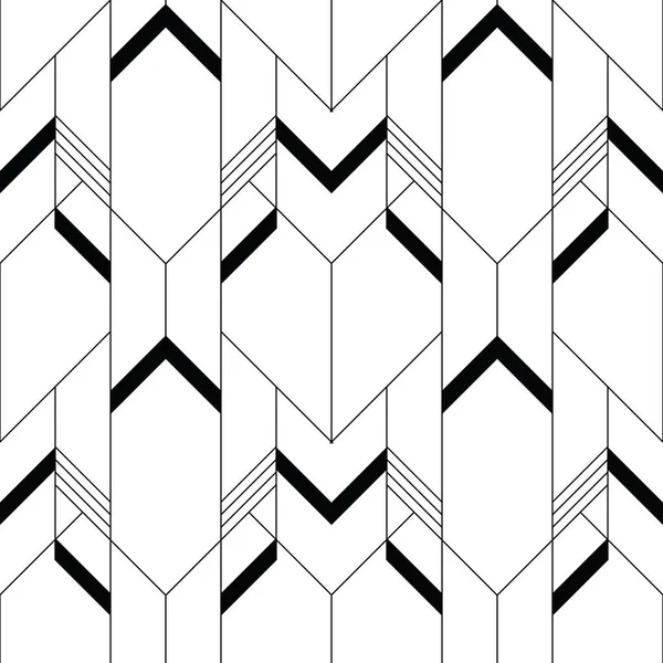 Векторный Современный Геометрический Рисунок Плитки Абстрактный Арт Деко Бесшовный Роскошный — стоковый вектор