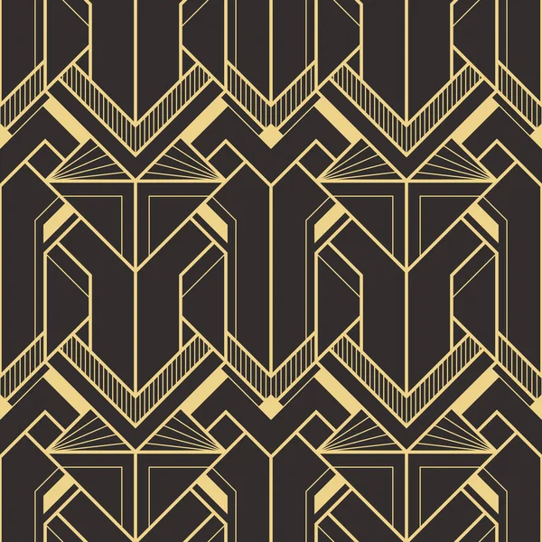 Vektor Moderne Geometrische Fliesen Muster Abstrakte Art Deco Nahtlosen Luxus — Stockvektor
