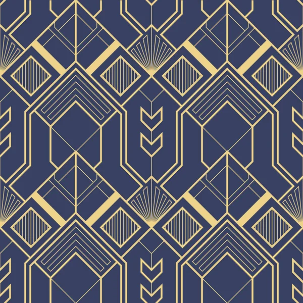 ベクトル現代幾何学的なタイルパターン アブストラクトアートデコシームレスな高級背景 — ストックベクタ