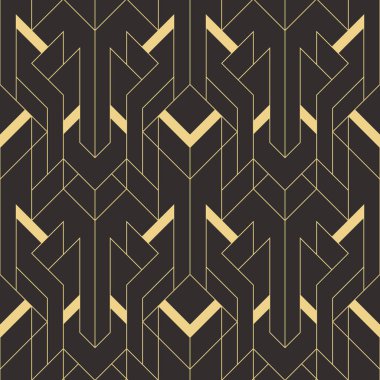 Vektör modern geometrik fayans deseni. Soyut sanat deco kusursuz lüks arka plan.