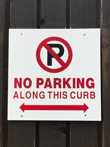 Стоянка вдоль бордюрного знака запрещена
