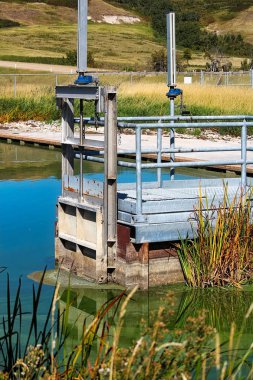 Fishway giriş üst kısmında küçük bir engel