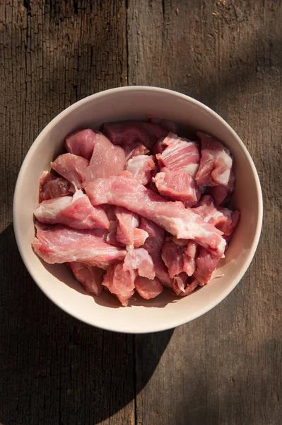 Frisches Schweinefleisch — Stockfoto