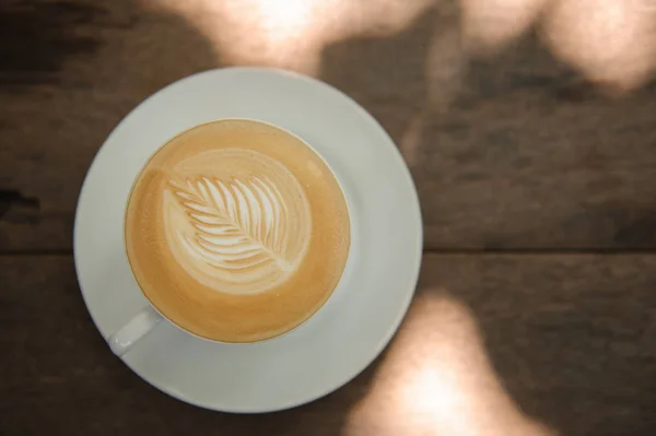 Hot Cappuccino art coffee — Stock Photo, Image