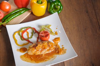 portakal soslu ızgara tavuk