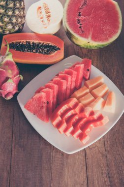 Taze ve renkli sebze ve meyve