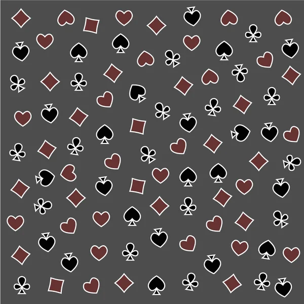 The seamless pattern made out of casino symbols — Stock Photo, Image