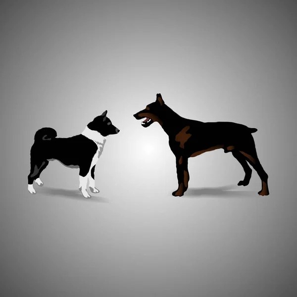 Illustration of  dogs — Stock Photo, Image